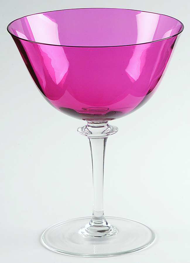 Garda Rose (Straight Optic) Footed Dessert by F Schmidt-1