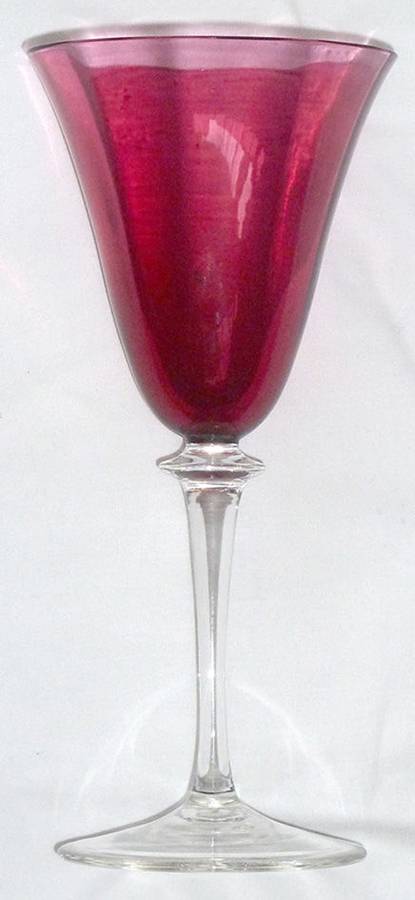 Garda Rose (Straight Optic) Wine Glass by F Schmidt-1