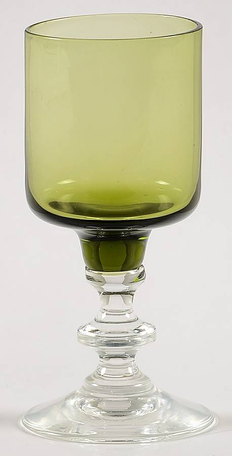 Regency Olive Green Cordial Glass by Sasaki-1