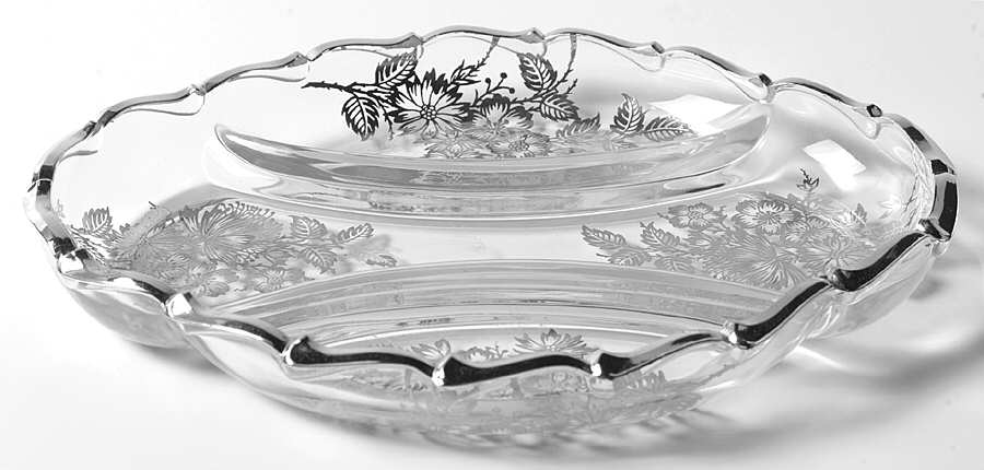 Springtime 9" Oval 3 Part Celery/Relish by Silver City-1