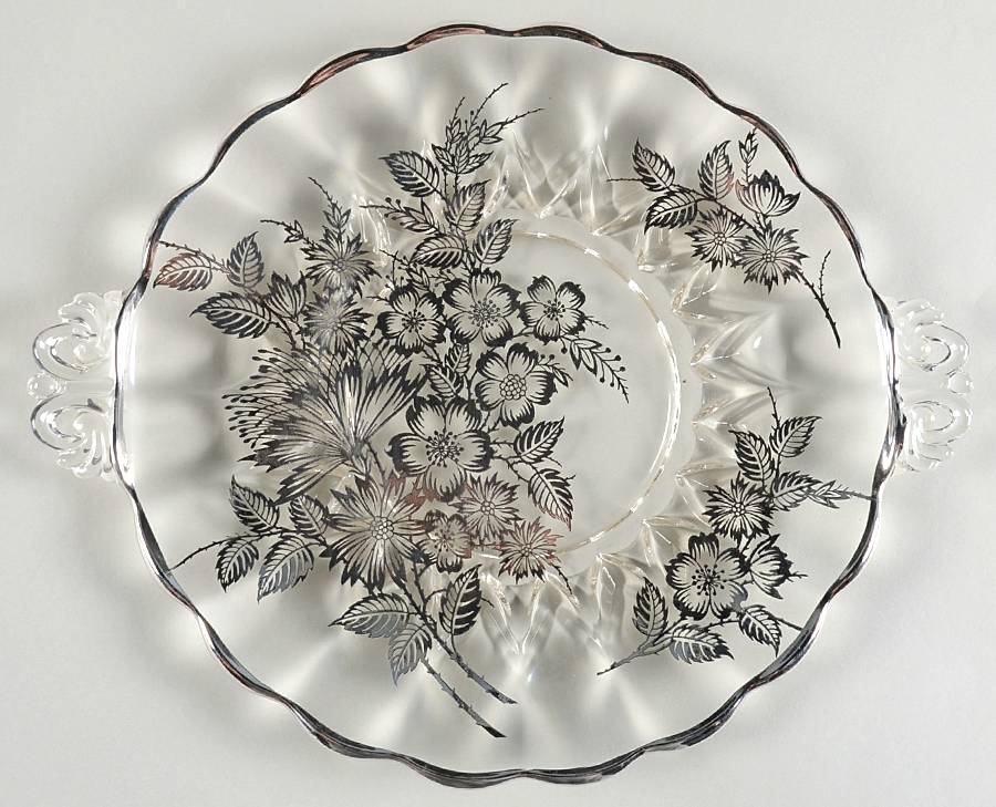 Springtime Handled Cake Plate by Silver City-1