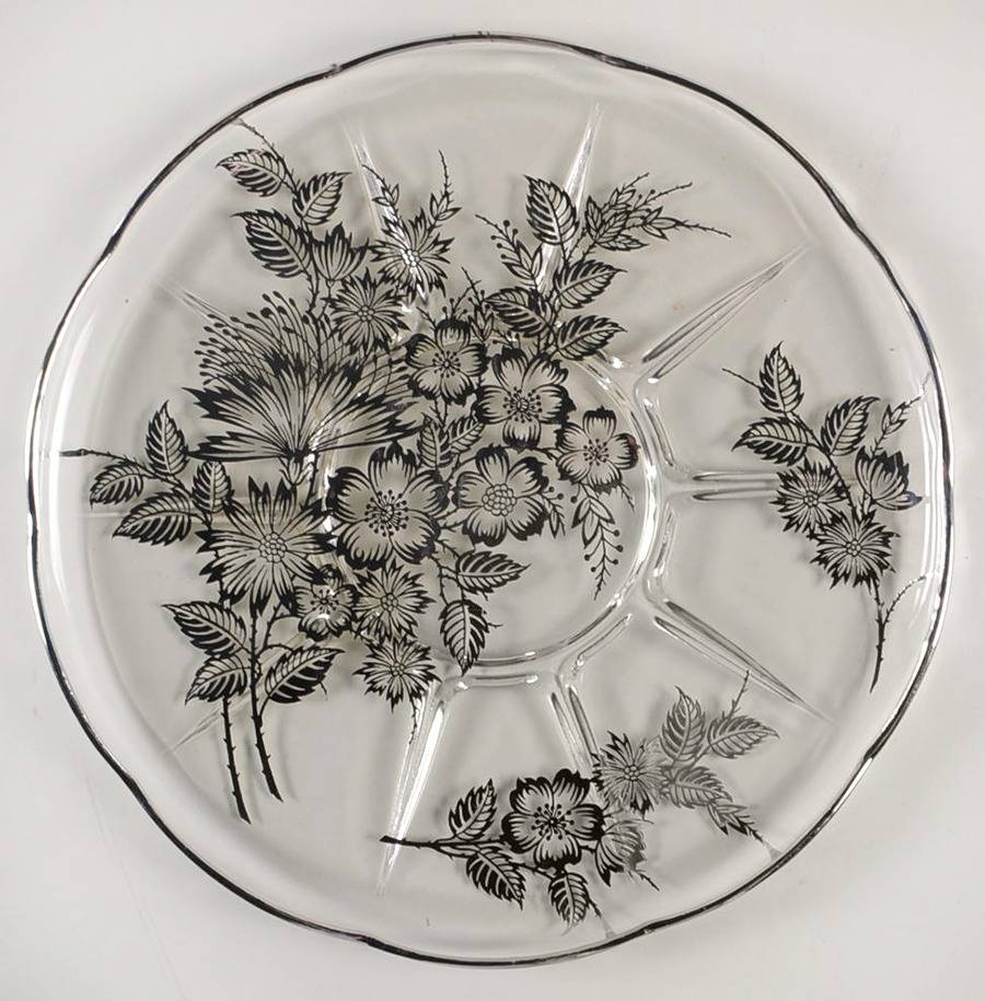 Springtime Cake Plate by Silver City-1