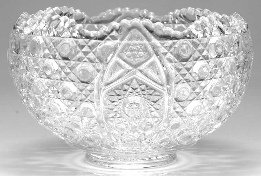 Daisy and Button Clear (Punch Set) Punch Bowl by Smith Glass -1