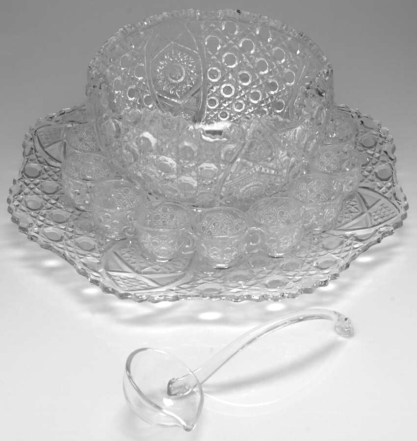 Daisy and Button Clear (Punch Set) (21 Piece) Punch Set by Smith Glass -1