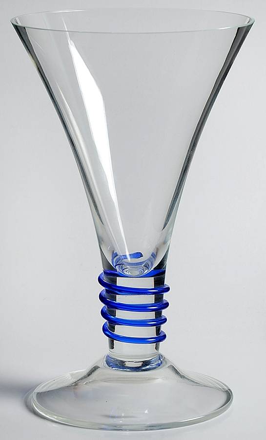Azzuro Blue Water Goblet by Sasaki-1