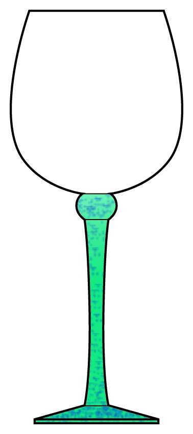 Ostia Blue Water Goblet by Sasaki-1