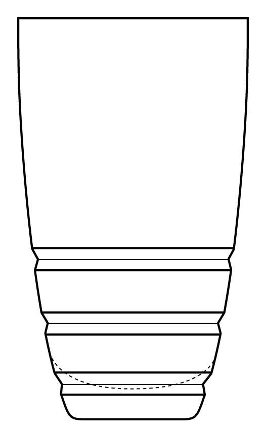 Concentrics Highball Glass by Sasaki-1