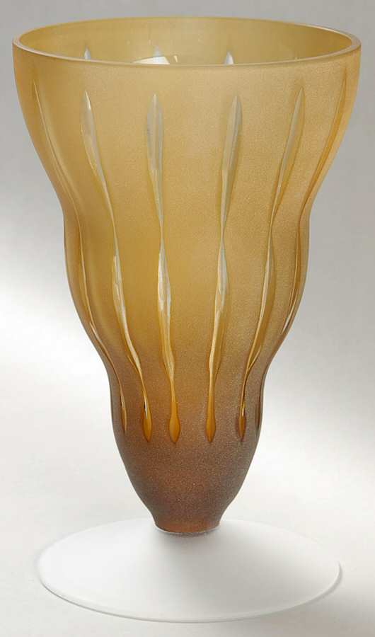 Radiance Amber 8" Flower Vase by Sasaki-1