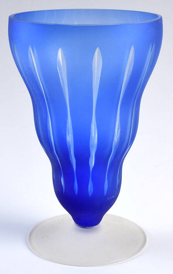 Radiance Cobalt 8" Flower Vase by Sasaki-1