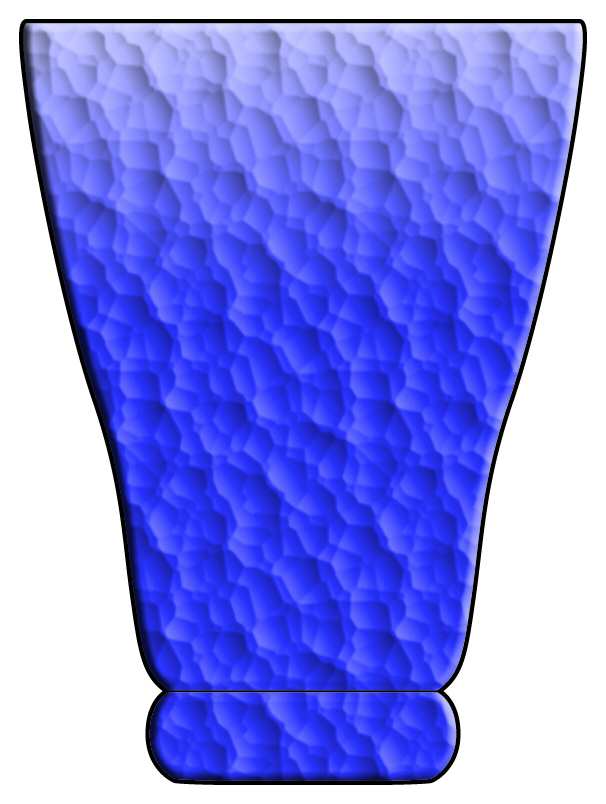 Bedrock (Blue Bowl, Blue Base) Highball Glass by Sasaki-1