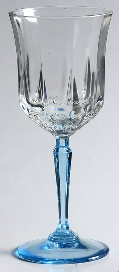 American Heritage Blue Wine Glass by St George-1
