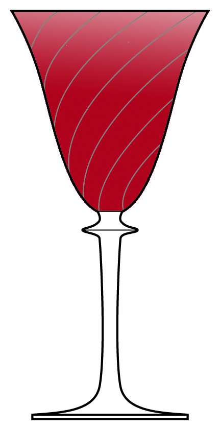 Garda Ruby (Swirl Optic) Water Goblet by F Schmidt-1