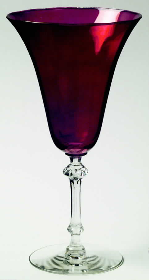 10010 Ruby Flash Water Goblet by Seneca-1