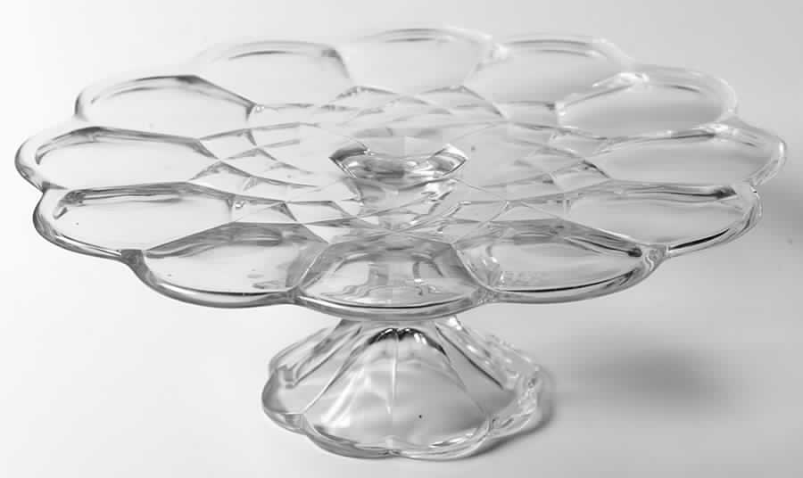 Dominion Clear Round Cake Stand by Smith Glass -1