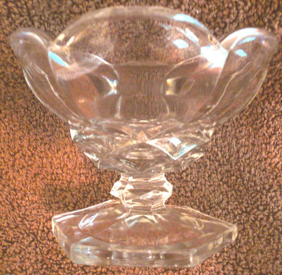 Dominion Clear Round Compote (Height X Width) by Smith Glass -1