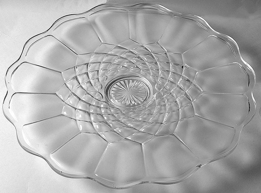 Dominion Clear Punch Bowl Underplate by Smith Glass -1
