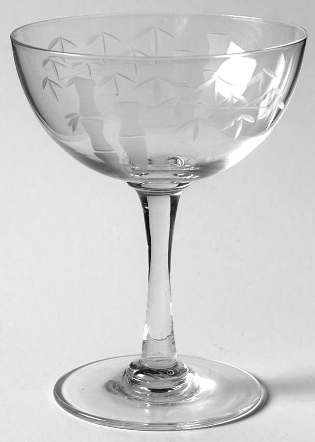 Bamboo (Smooth Straight Stem) Champagne/Tall Sherbet by Sasaki-1