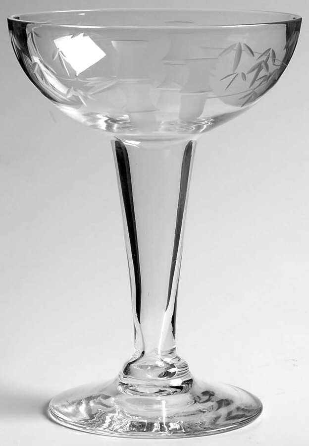 Bamboo (Smooth Straight Stem) Tall Hollow Stem Champagne by Sasaki-1