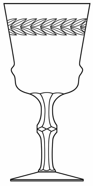 Cut 121-4 Water Goblet by Seneca-1