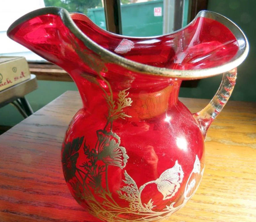 Flanders Ruby Pitcher by Silver City-1