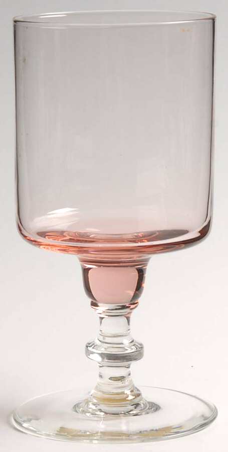 Regency Pink Water Goblet by Sasaki-1