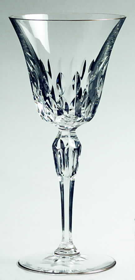 Stella (Gold Trim) Water Goblet by St Louis-1