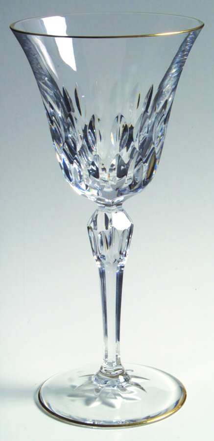 Stella (Gold Trim) Continental Goblet by St Louis-1