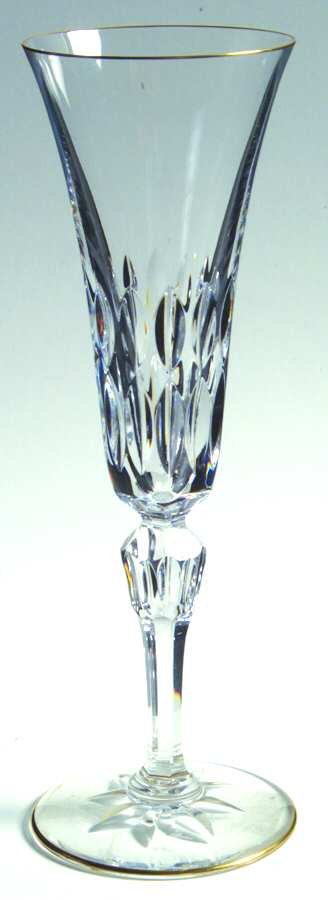 Stella (Gold Trim) Fluted Champagne by St Louis-1