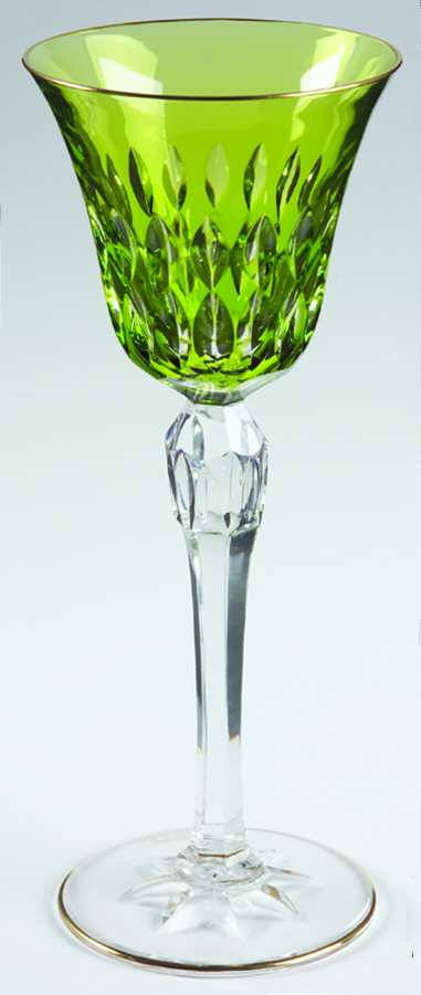 Stella (Gold Trim) Chartreuse Wine Hock by St Louis-1
