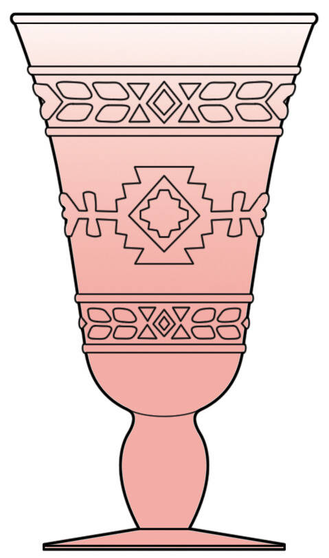 Adirondack Pink Water Goblet by Studio Nova-1