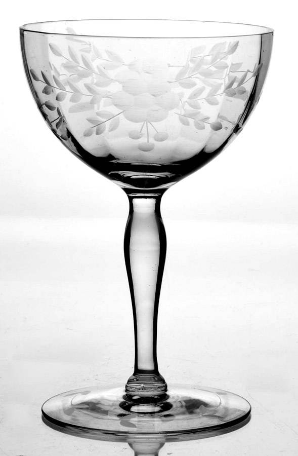 Cut 136 Champagne/Tall Sherbet by Standard Glass-1