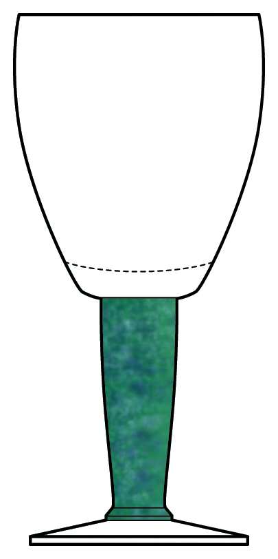 Stardust Emerald Green All Purpose Wine by Sasaki-1