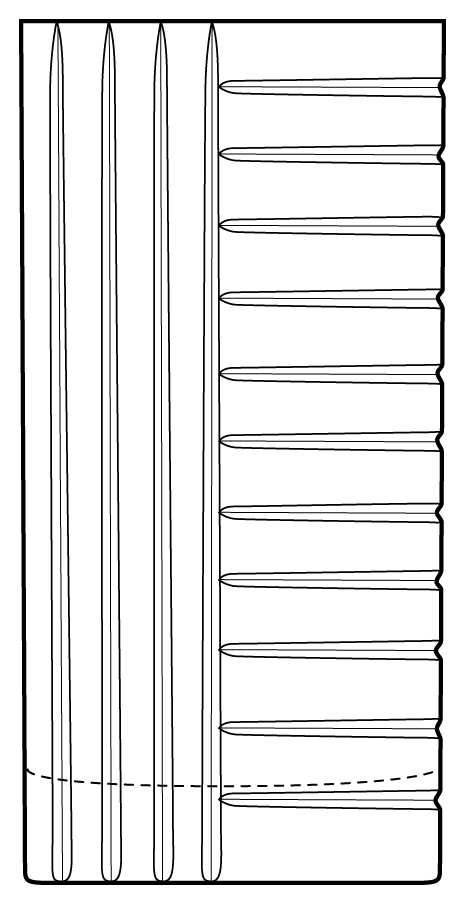 Striad Highball Glass by Sasaki-1