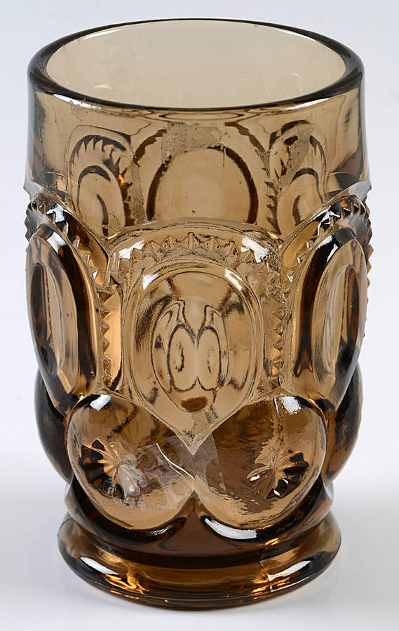 Moon and Star Brown 11 Oz Flat Tumbler by Smith Glass -1