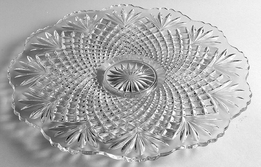 Pineapple 15" Torte Plate by Smith Glass -1