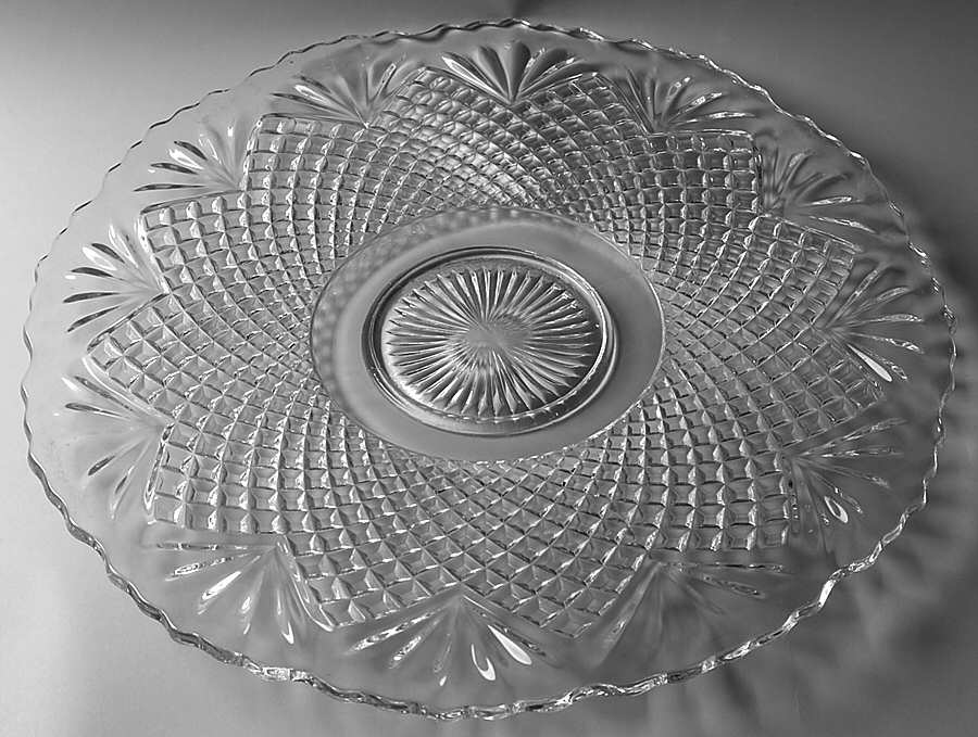 Pineapple Large Torte Plate by Smith Glass -1