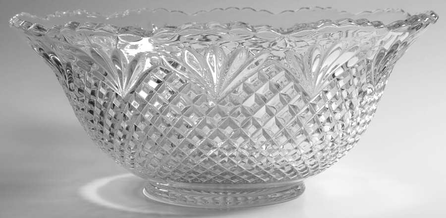 Pineapple Flared Punch Bowl by Smith Glass -1