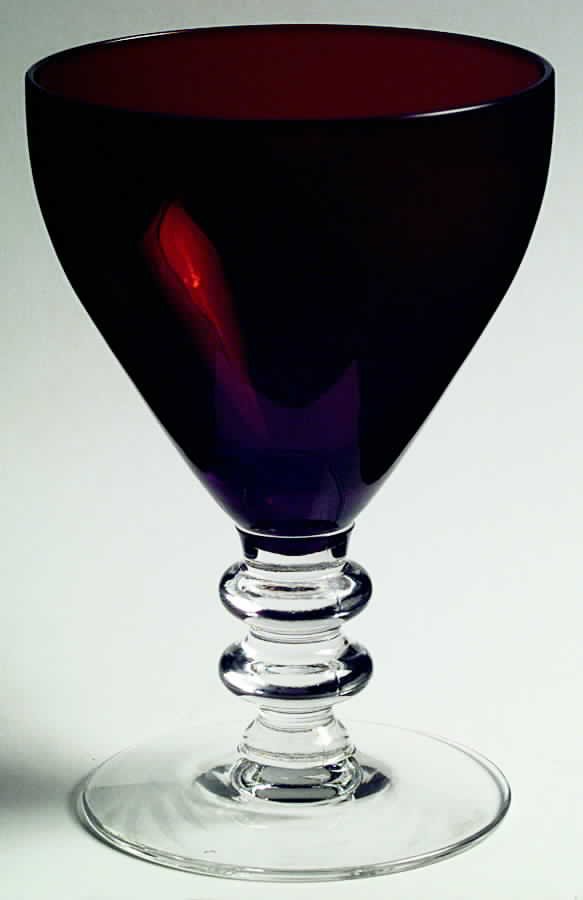 Harmony Ruby Water Goblet by Seneca-1