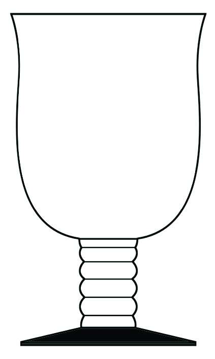 3600 Black Water Goblet by Seneca-1
