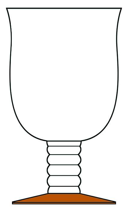 3600 Amber Water Goblet by Seneca-1