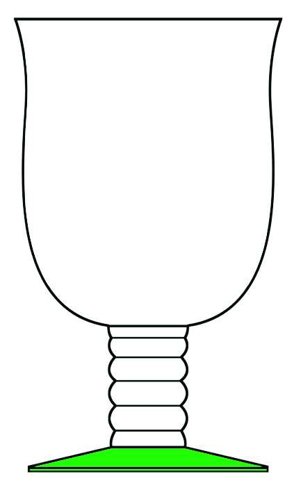 3600 Green Water Goblet by Seneca-1