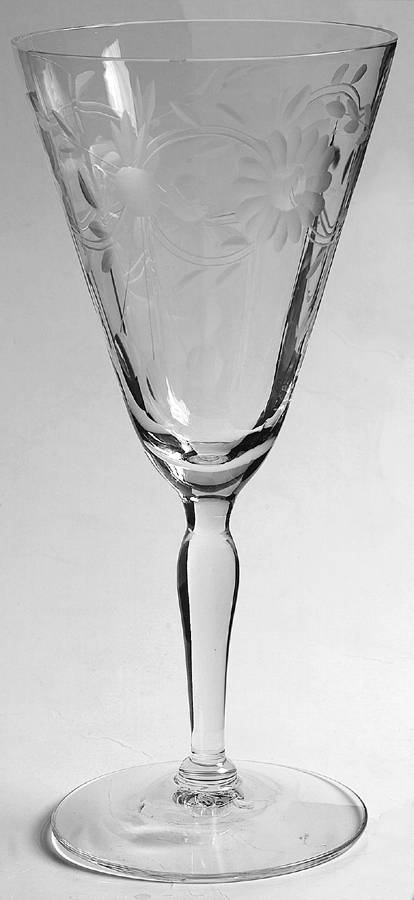 Cut 250 Gray Water Goblet by Seneca-1