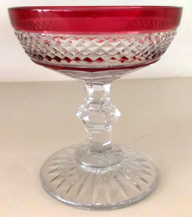 Trianon Ruby Champagne/Tall Sherbet by St Louis-1