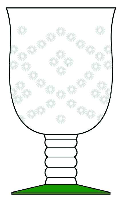 Candlewick Green Water Goblet by Seneca-1