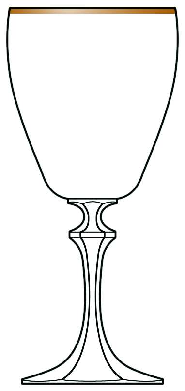 Contour Gold Water Goblet by Schott-Zwiesel-1