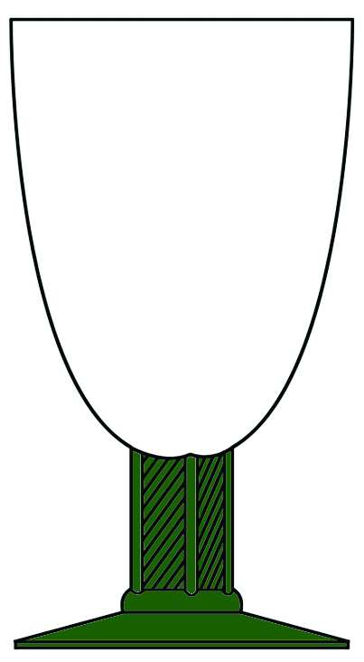 325 Green Water Goblet by Seneca-1
