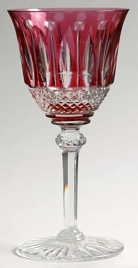 Tommy Red Water Goblet by St Louis-1