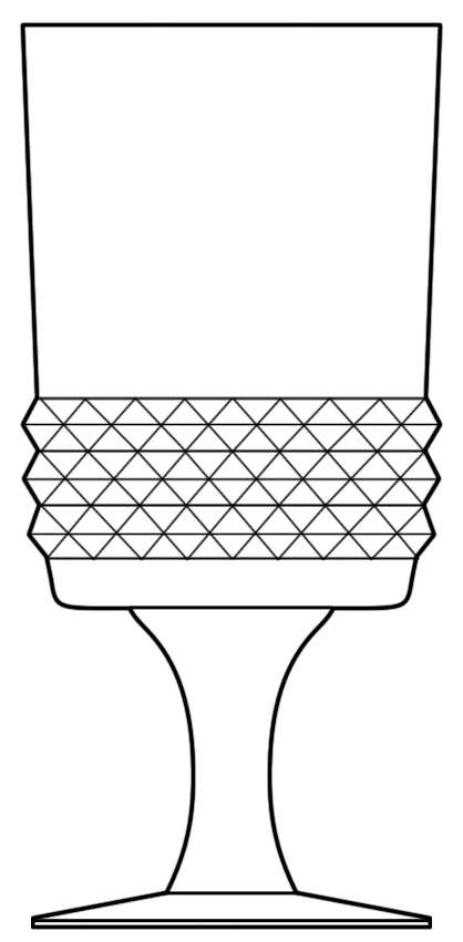 Corona Water Goblet by Skruf-1