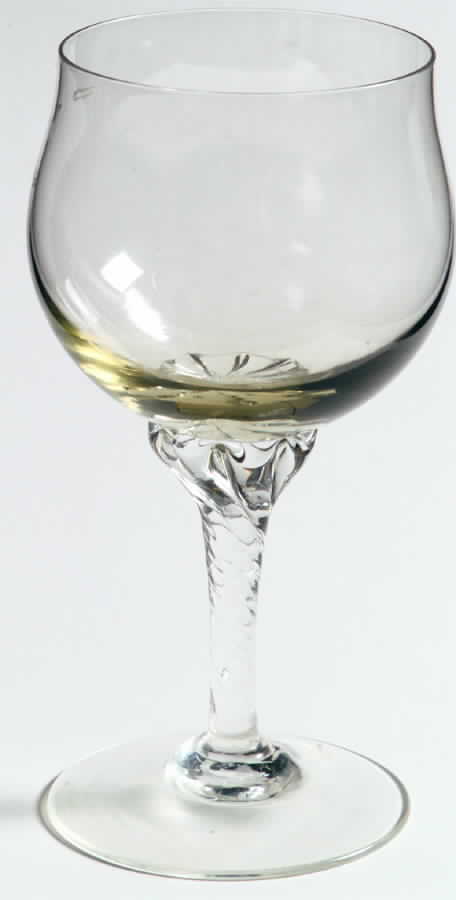 Coronation Citron (Yellow) Water Goblet by Sasaki-1