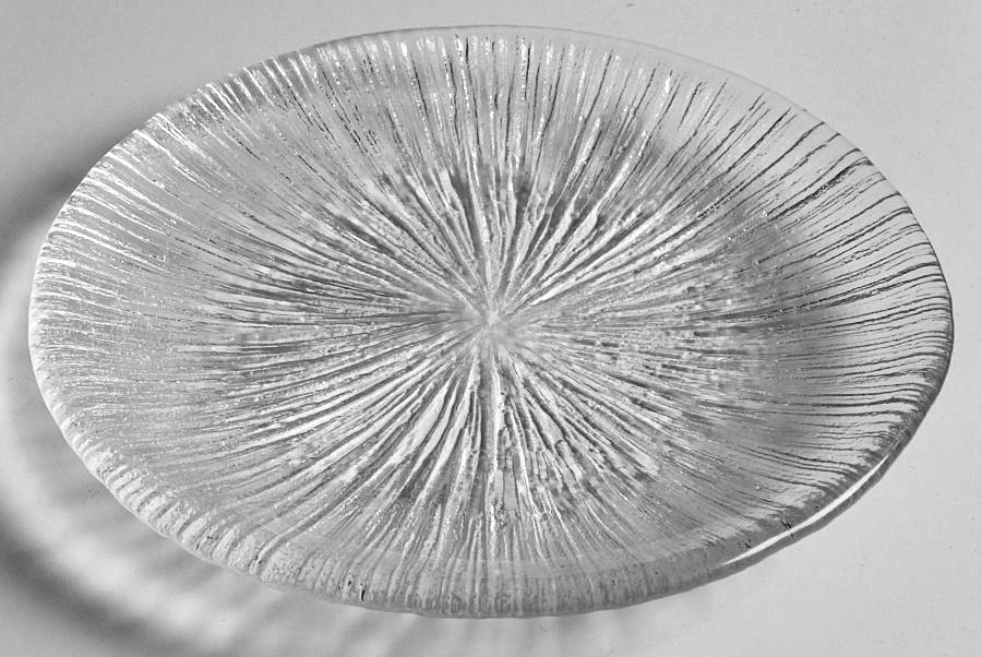 Rain Glass Clear Saucer Only by Sasaki-1